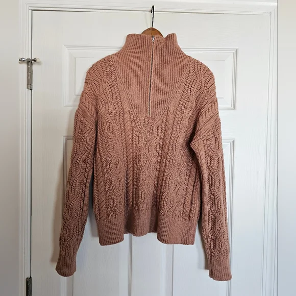 Haven Well Within Cable Knit Half-Zip Sweater - Picture 4 of 8